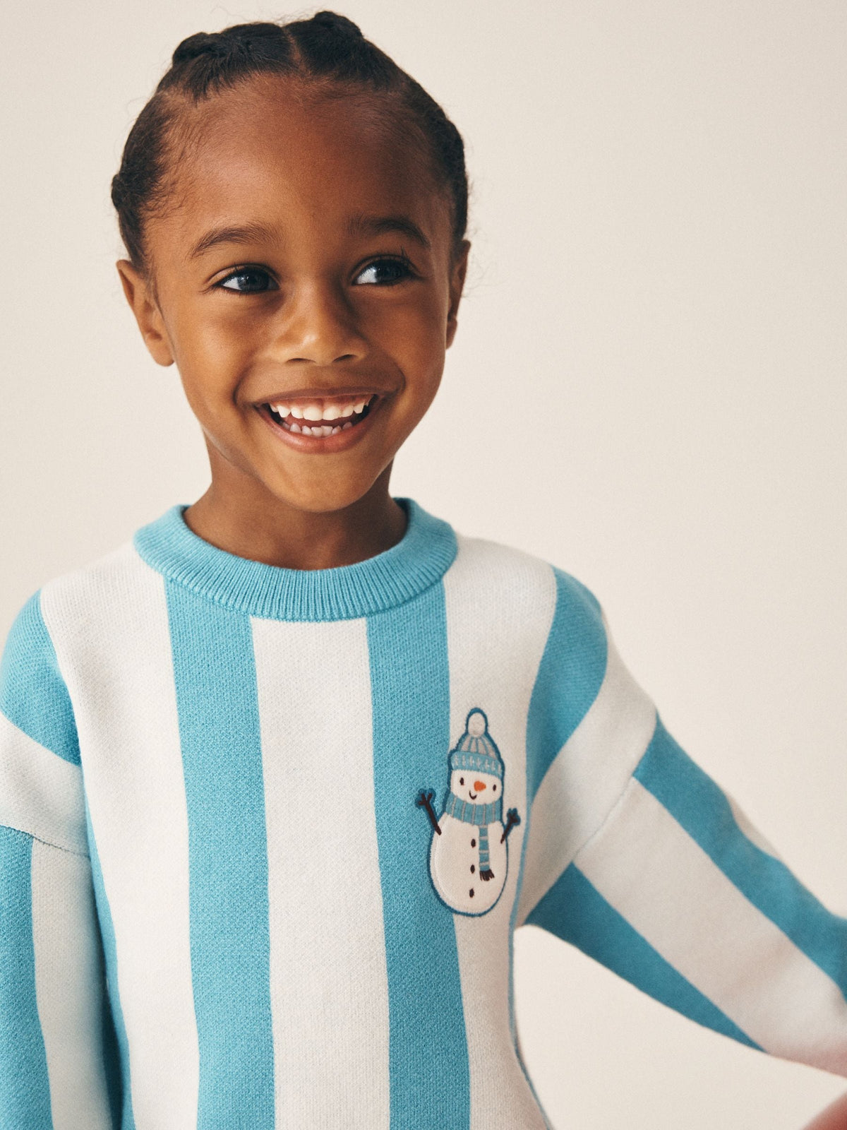 Blue Christmas Crew Neck Jumper (3mths-10yrs)