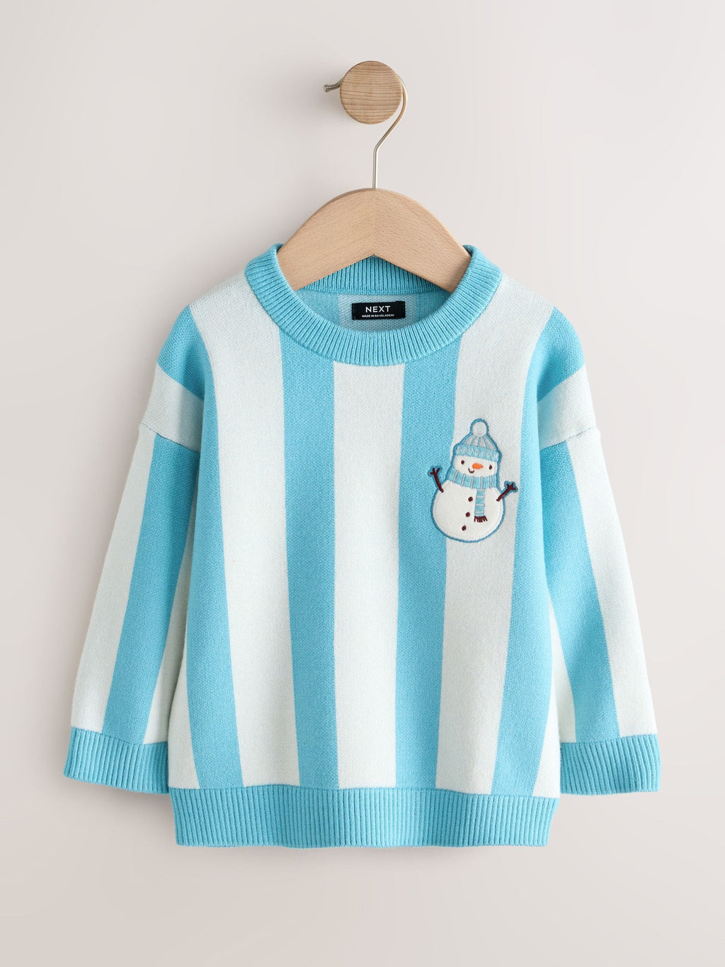 Blue Christmas Crew Neck Jumper (3mths-10yrs)