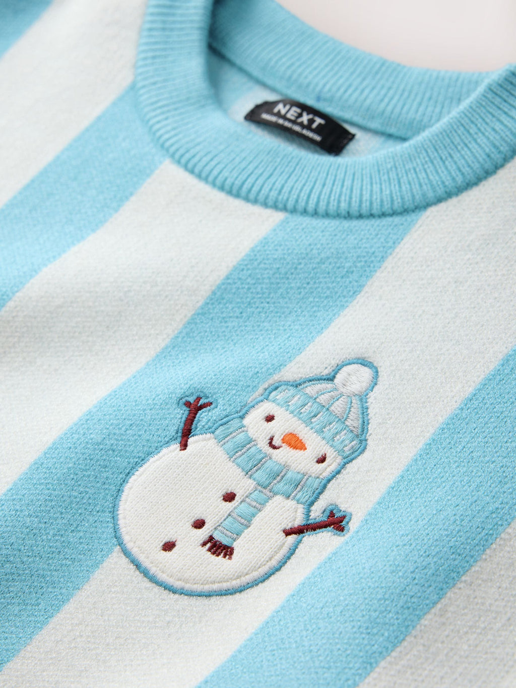 Blue Christmas Crew Neck Jumper (3mths-10yrs)
