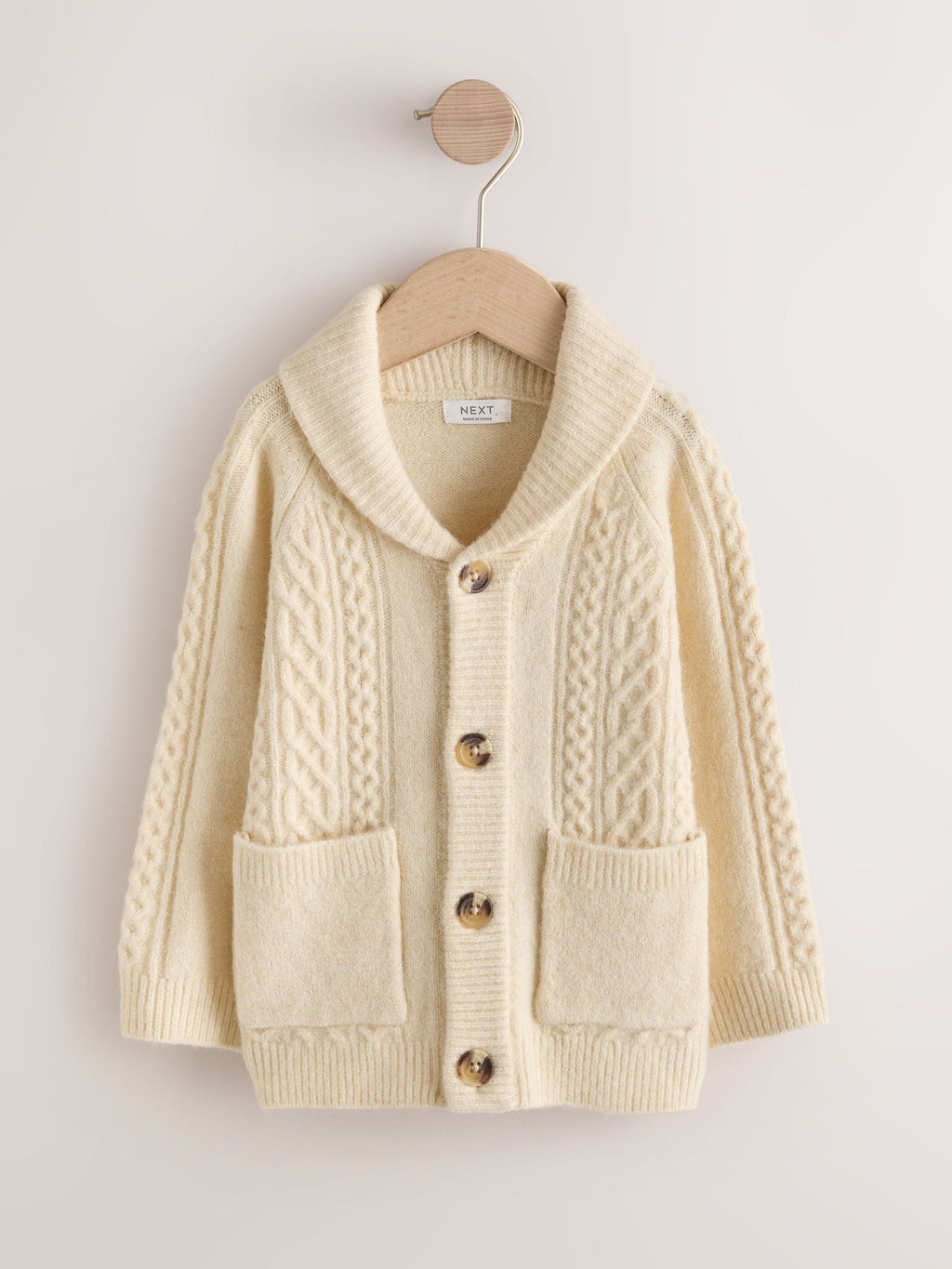 Cream Cable Knit Cardigan (3mths-7yrs)