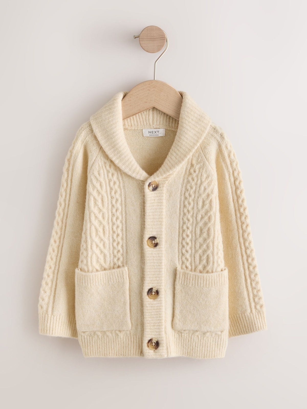 Cream Cable Knit Cardigan (3mths-7yrs)