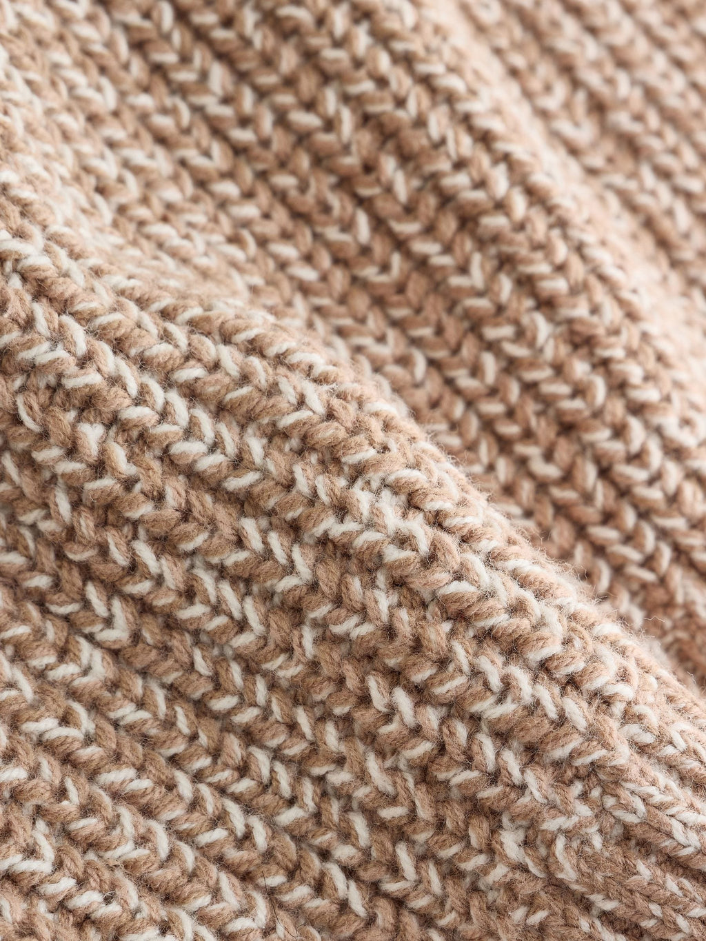 Beige Zip Neck Knitted Cable Jumper (3mths-7yrs)