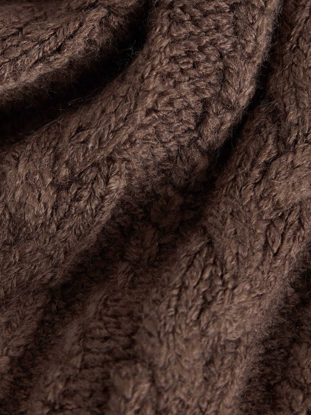 Brown Zip Neck Knitted Cable Jumper (3mths-7yrs)