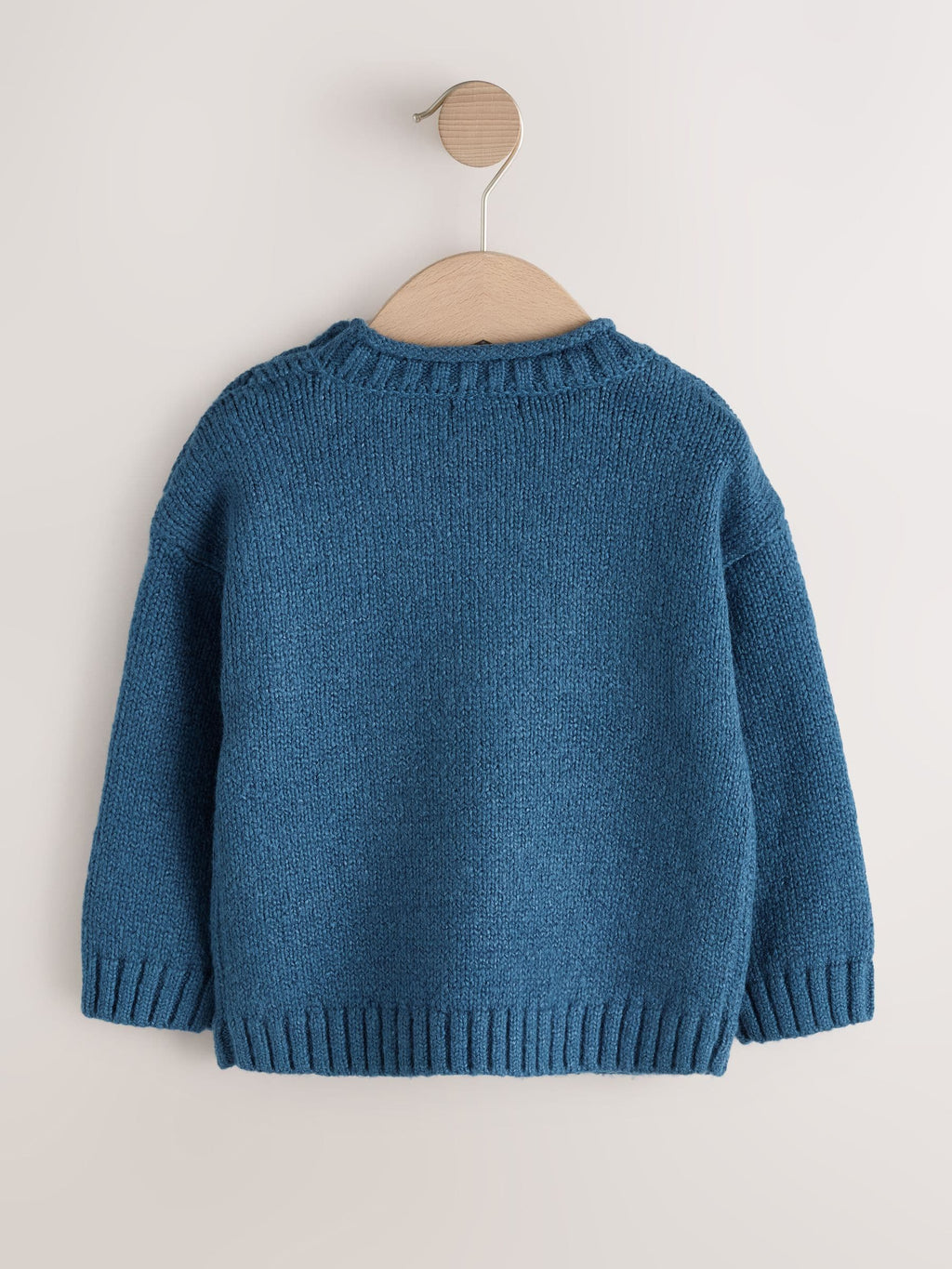 Navy Blue Arctic Character Knitted Crew Neck Jumper (3mths-7yrs)