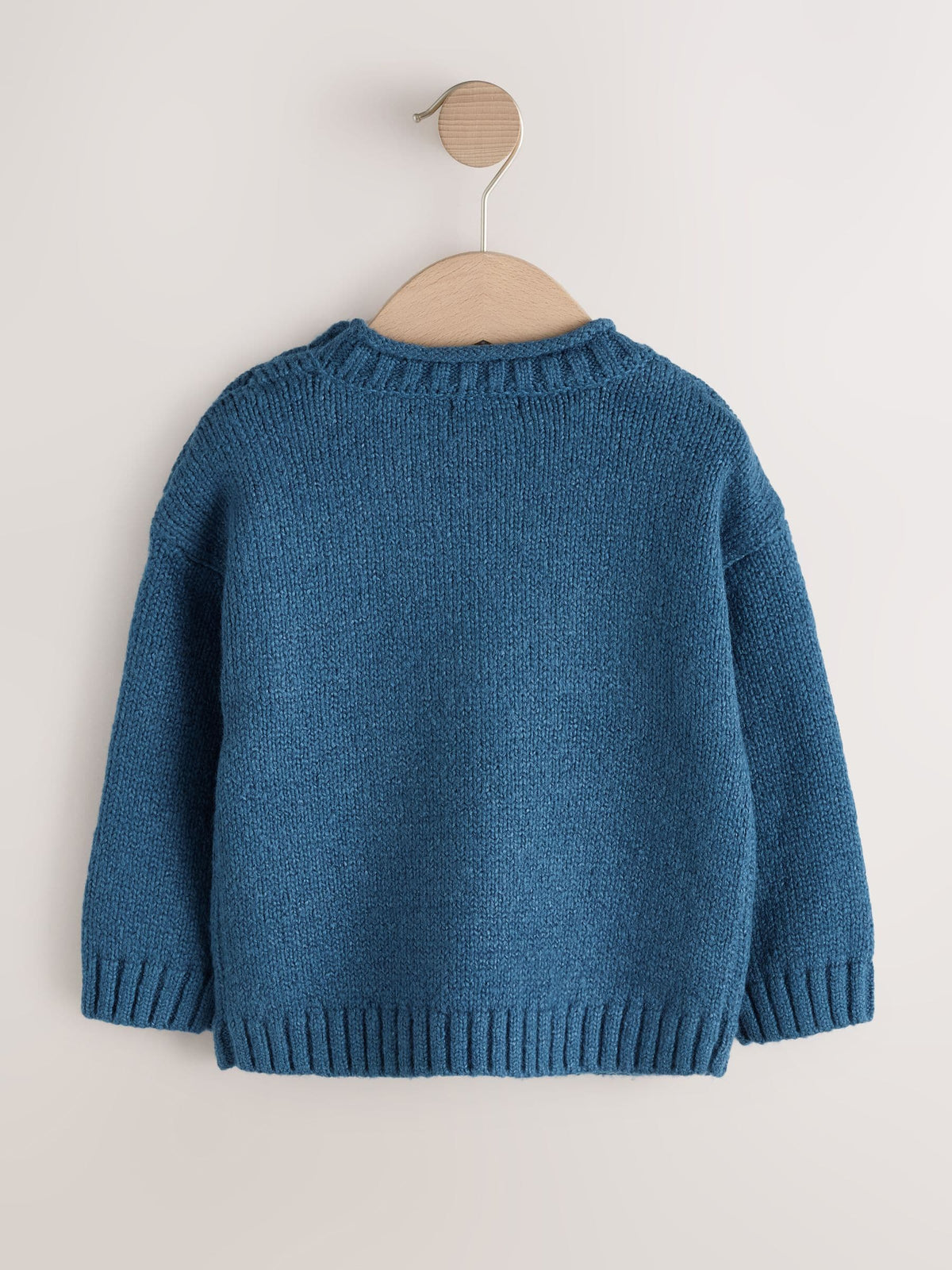 Navy Blue Arctic Character Knitted Crew Neck Jumper (3mths-7yrs)