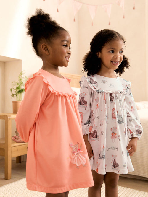 Orange/White Nighties 2 Pack (2-12yrs)