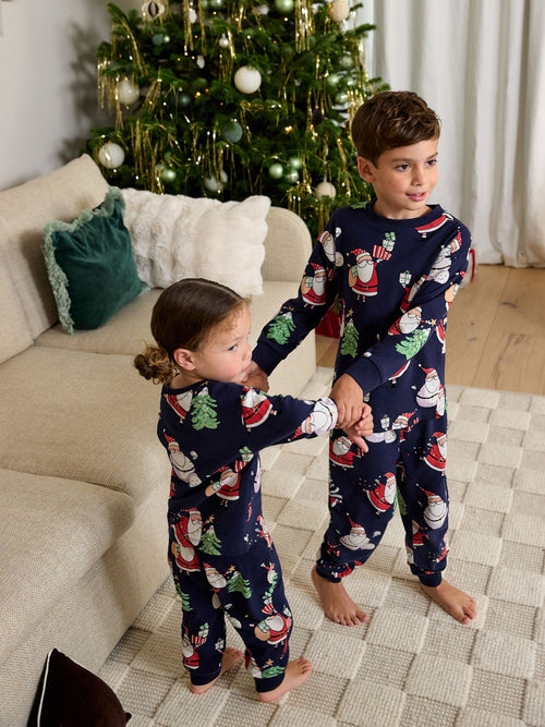 Navy Matching Family Christmas Pyjamas (9mths-16yrs)