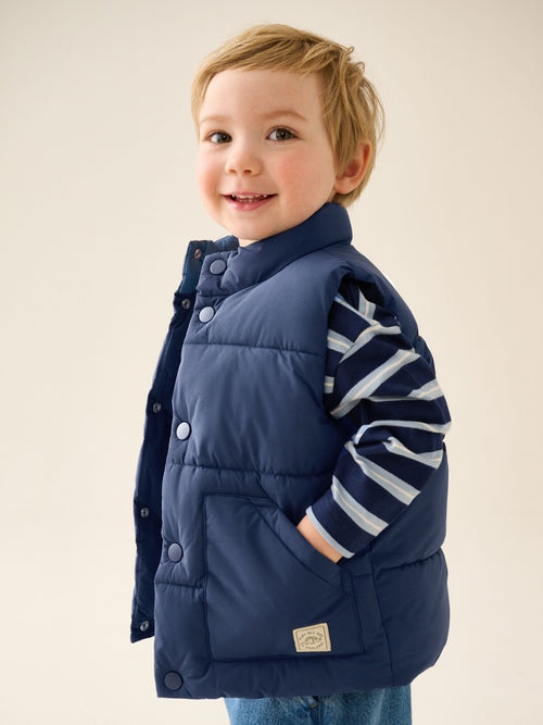 Navy Padded Gilet (3mths-10yrs)