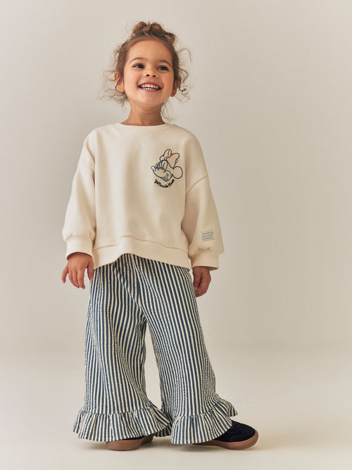 Cream Minnie Sweatshirt & Wide Leg Set (6mths-7yrs)