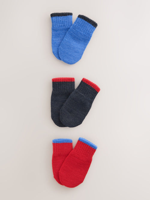 Red/Blue Magic Mitts Gloves 3 Pack (3mths-6yrs)