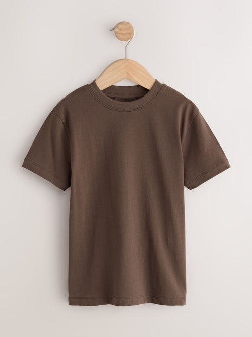 Chocolate Brown Short Sleeve T-Shirt (3-16yrs)