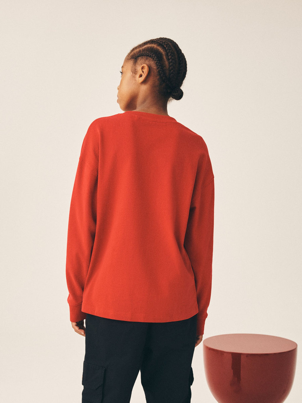 Red Santa Long Sleeve Christmas T-Shirt (3-16yrs)
