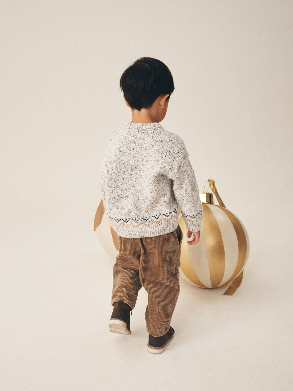 Grey Christmas Crew Neck Jumper (3mths-10yrs)