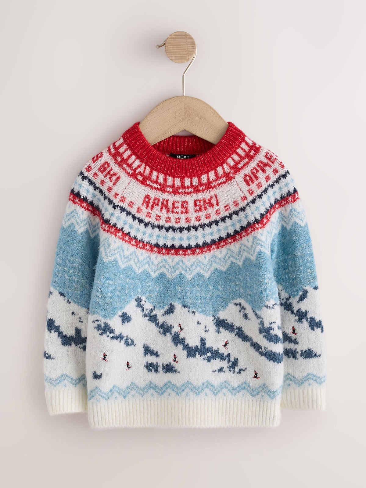 Red/Blue Christmas Crew Neck Jumper (3mths-10yrs)