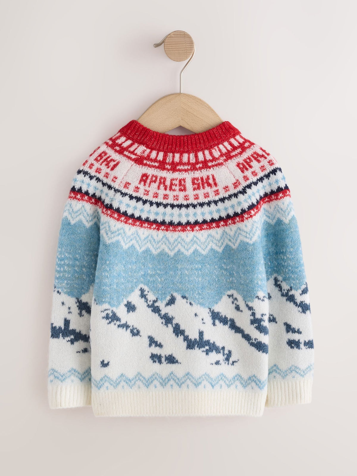 Red/Blue Christmas Crew Neck Jumper (3mths-10yrs)