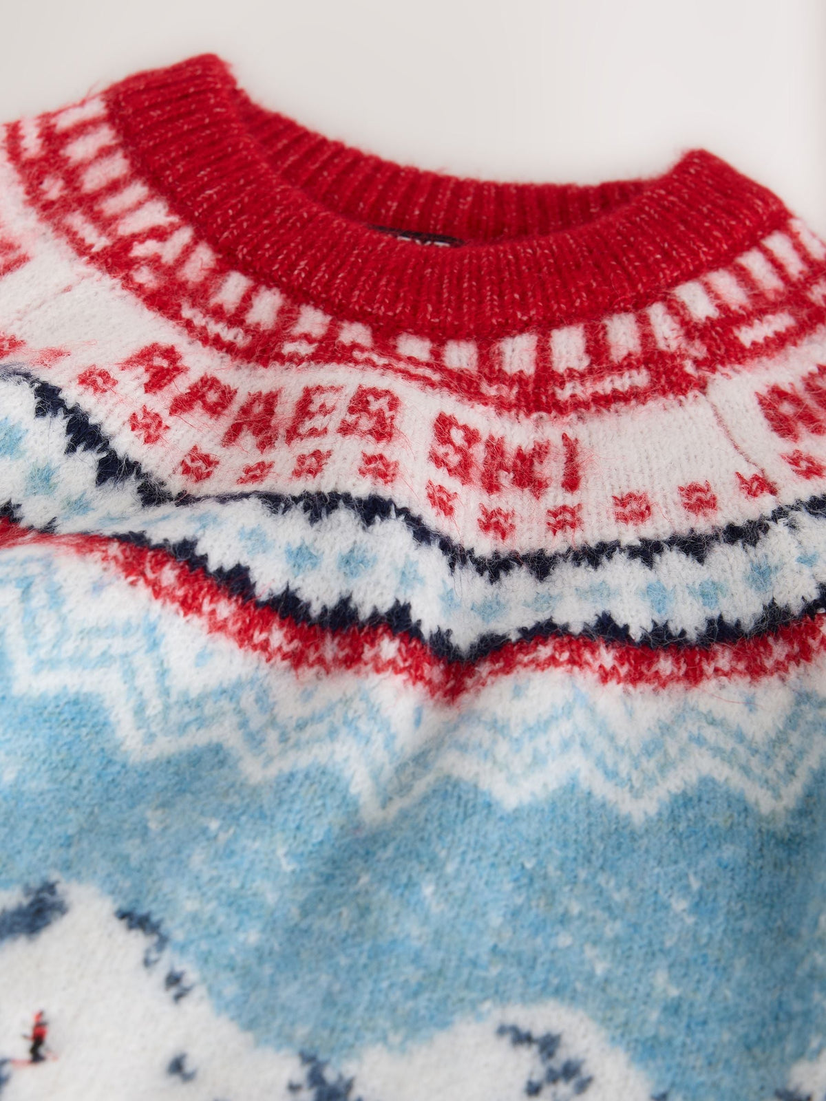 Red/Blue Christmas Crew Neck Jumper (3mths-10yrs)