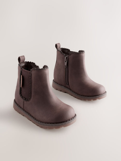 Chocolate Brown Chelsea Ankle Boots