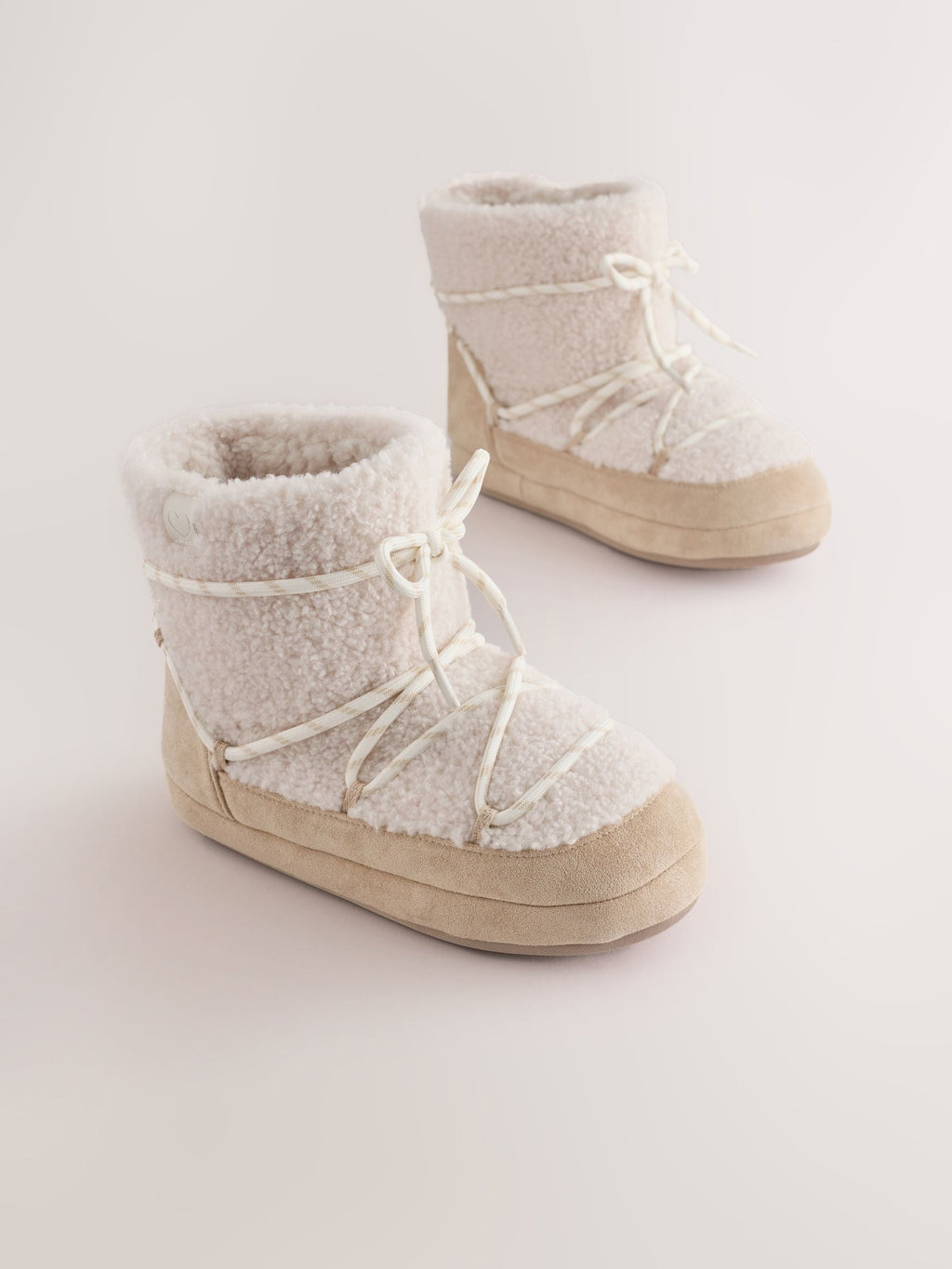 Neutral Borg Slipper Boots