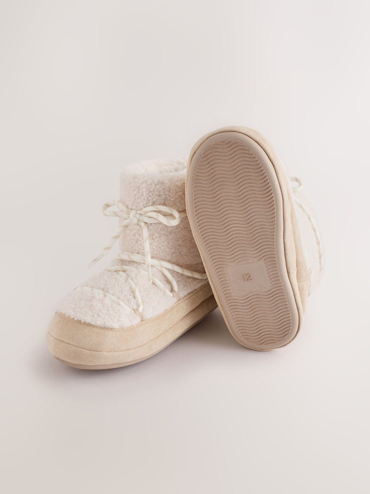 Neutral Borg Slipper Boots