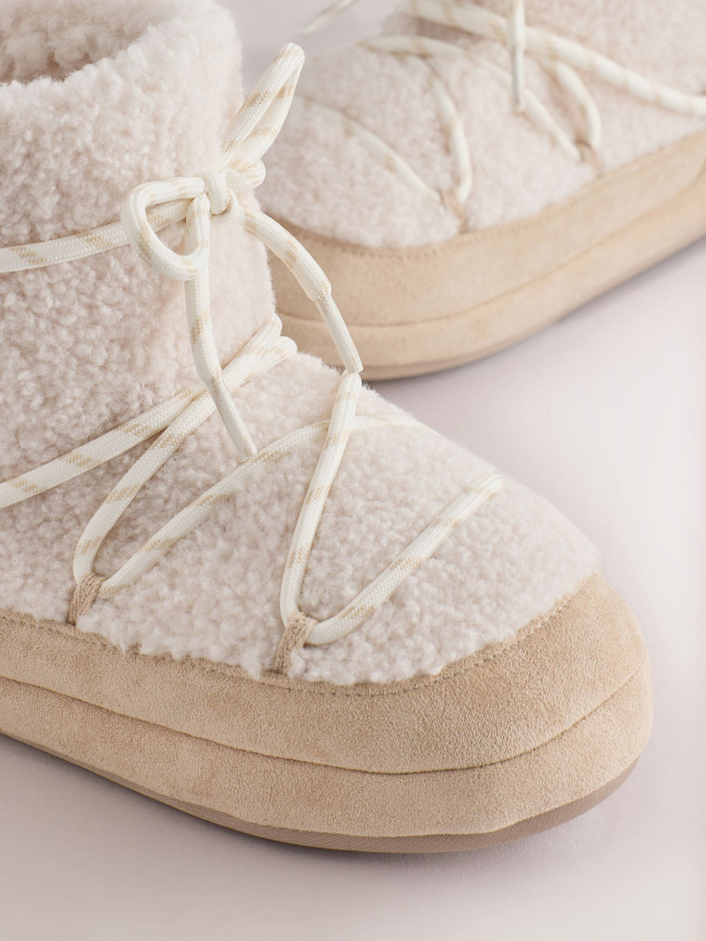 Neutral Borg Slipper Boots