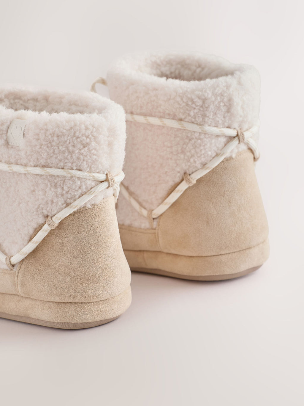Neutral Borg Slipper Boots