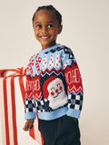 Blue Christmas Crew Neck Jumper (3mths-7yrs)