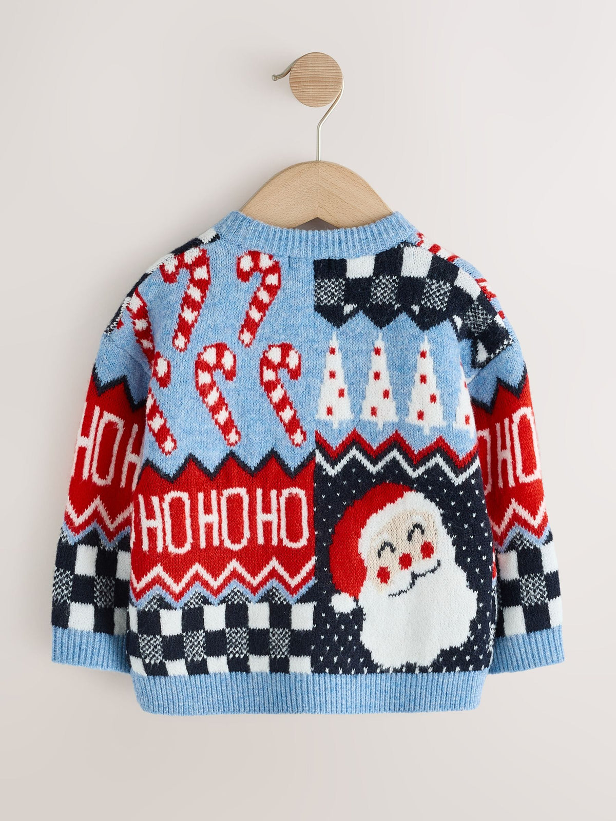 Blue Christmas Crew Neck Jumper (3mths-7yrs)