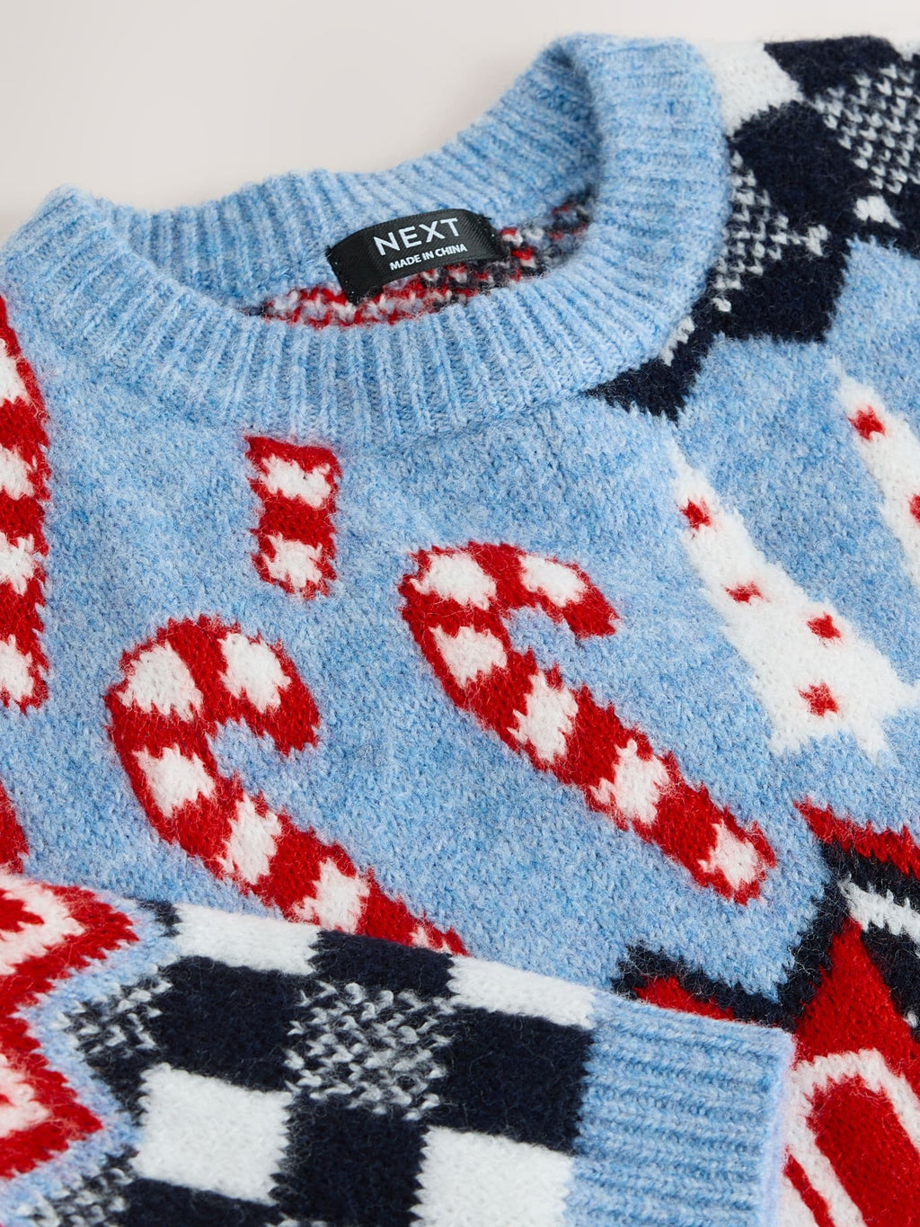 Blue Christmas Crew Neck Jumper (3mths-7yrs)