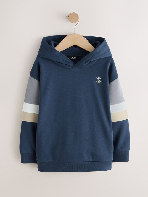Blue Colourblock Hoodie (3-16yrs)