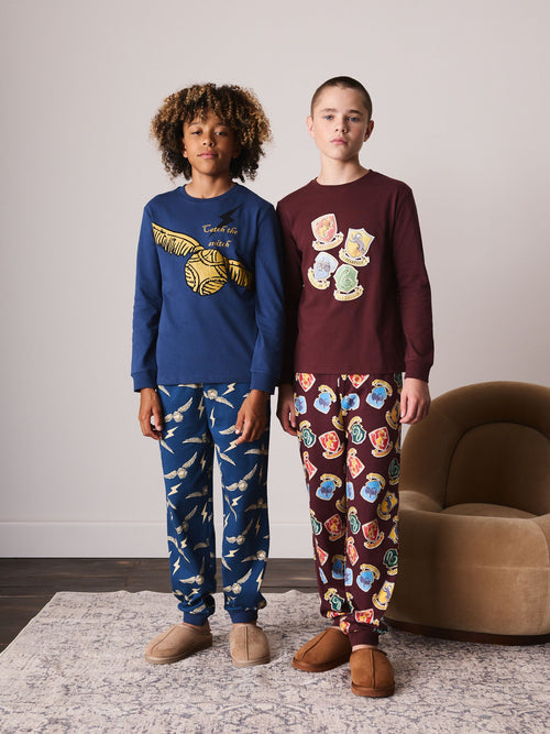 Blue/Maroon Harry Potter Jogger Pyjamas 2 Pack (4-16yrs)