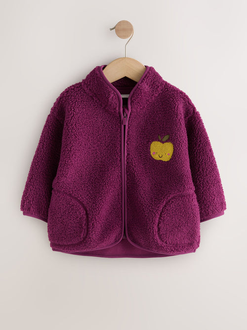 Purple Zip Up Fleece (3mths-7yrs)