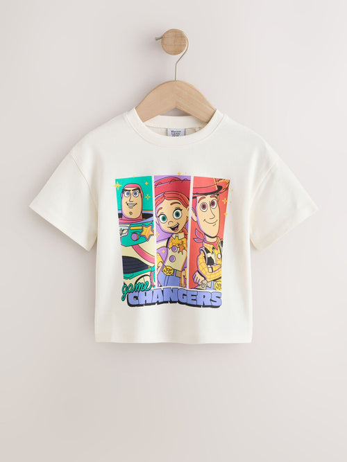 Ecru Toy Story Woody Jessie Buzz Lightyear Short Sleeve T-Shirt (3mths-7yrs)
