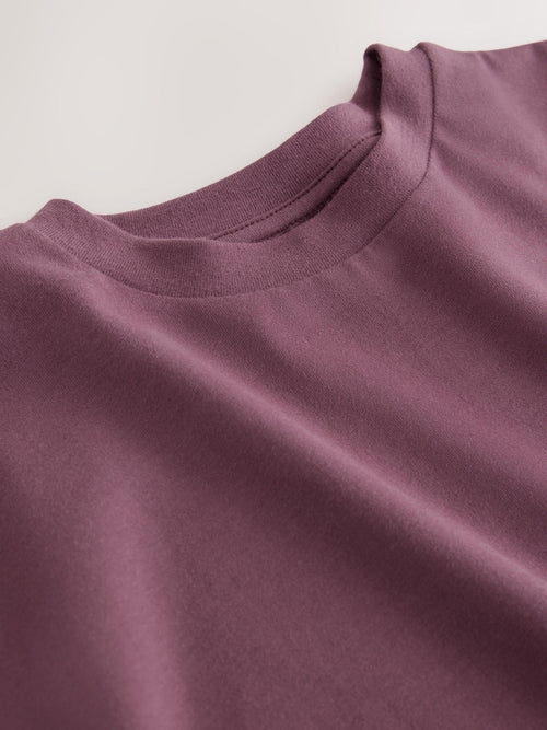 Berry Lace Hem T-Shirt (3-16yrs)
