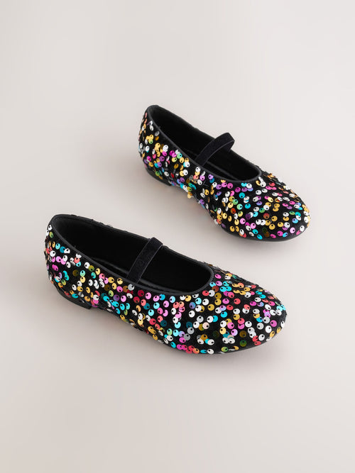 Multi Standard Fit (F) Sequin Ballet Shoes