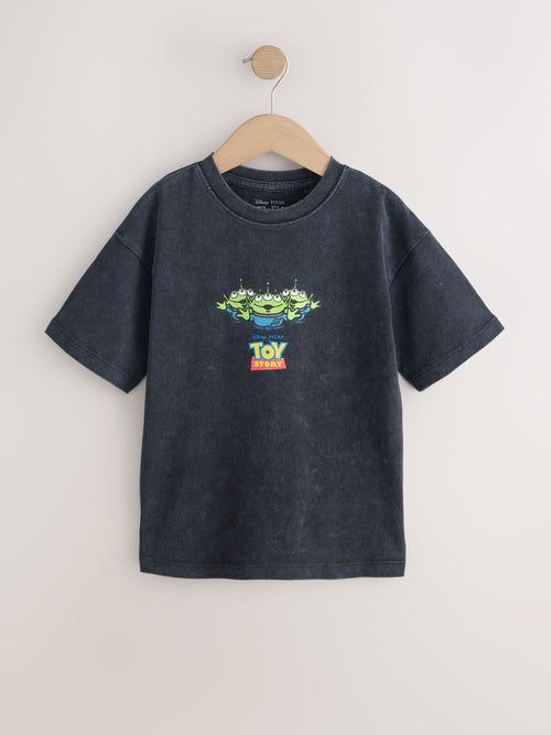 Black Washed Aliens Toy Story T-Shirt (3-12yrs)