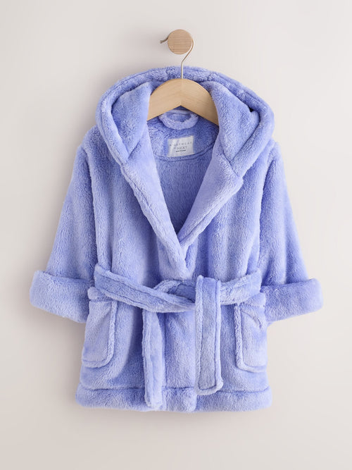 Blue Soft Touch Fleece Dressing Gown (9mths-16yrs)