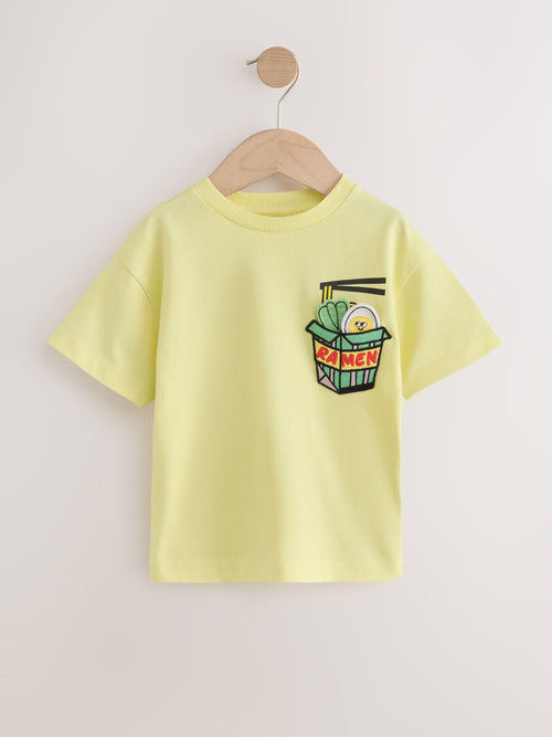 Yellow Ramen Interactive Short Sleeve 3D Padded T-Shirt (3mths-7yrs)