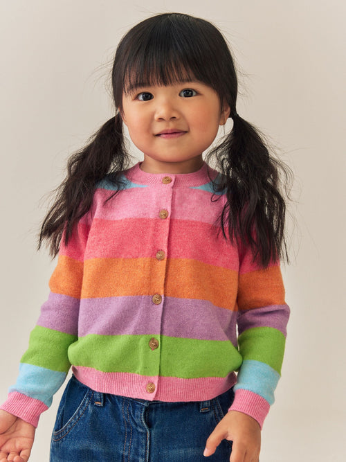 Rainbow Stripe Knit Cardigan (3mths-7yrs)