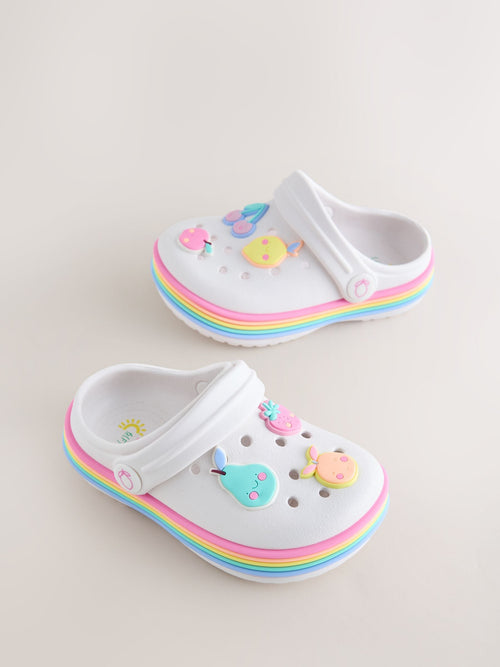 White Fruit Wide Fit (G) Character Clogs